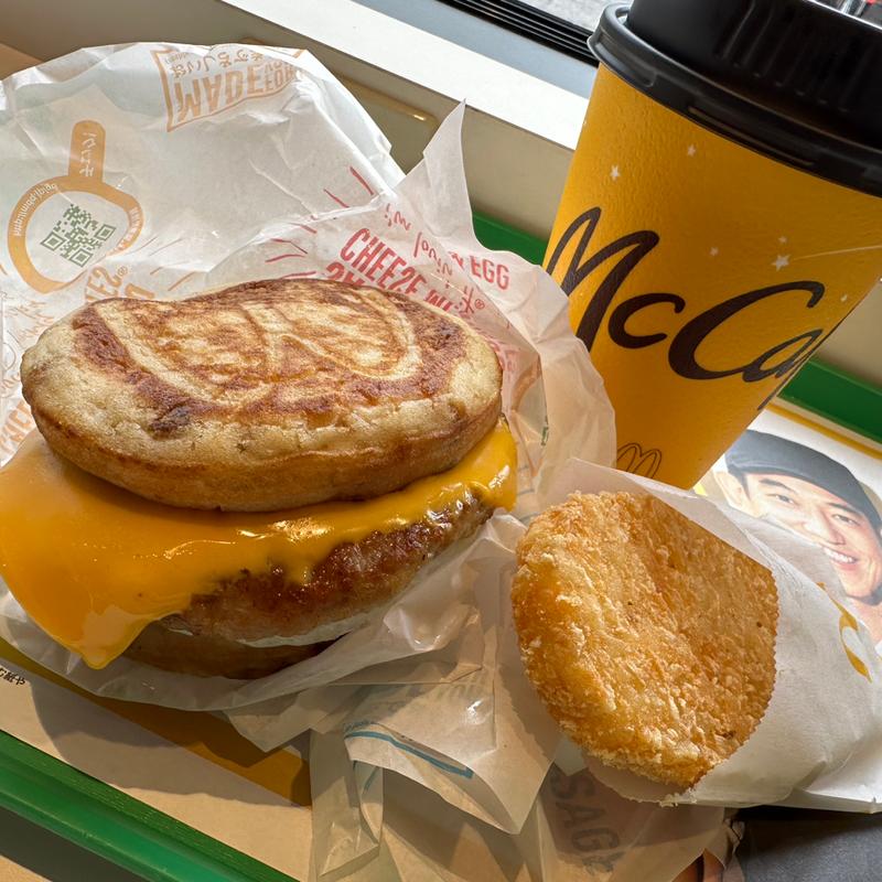 マックグリドルソーセージエッグセット(マクドナルド 環八等々力店)