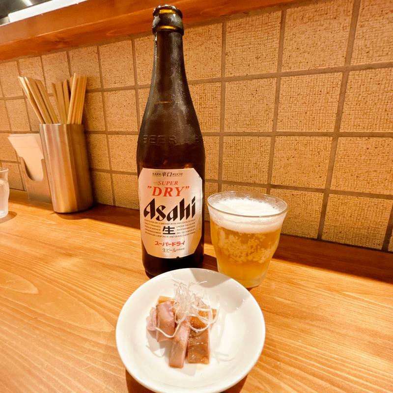  スーパードライ中(麺 ふじさき)