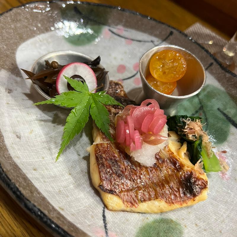 明石鯛の幽庵焼き(よもぎ)