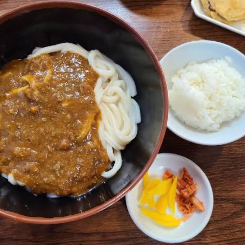 カレーそば(牧の　うどん　本店)