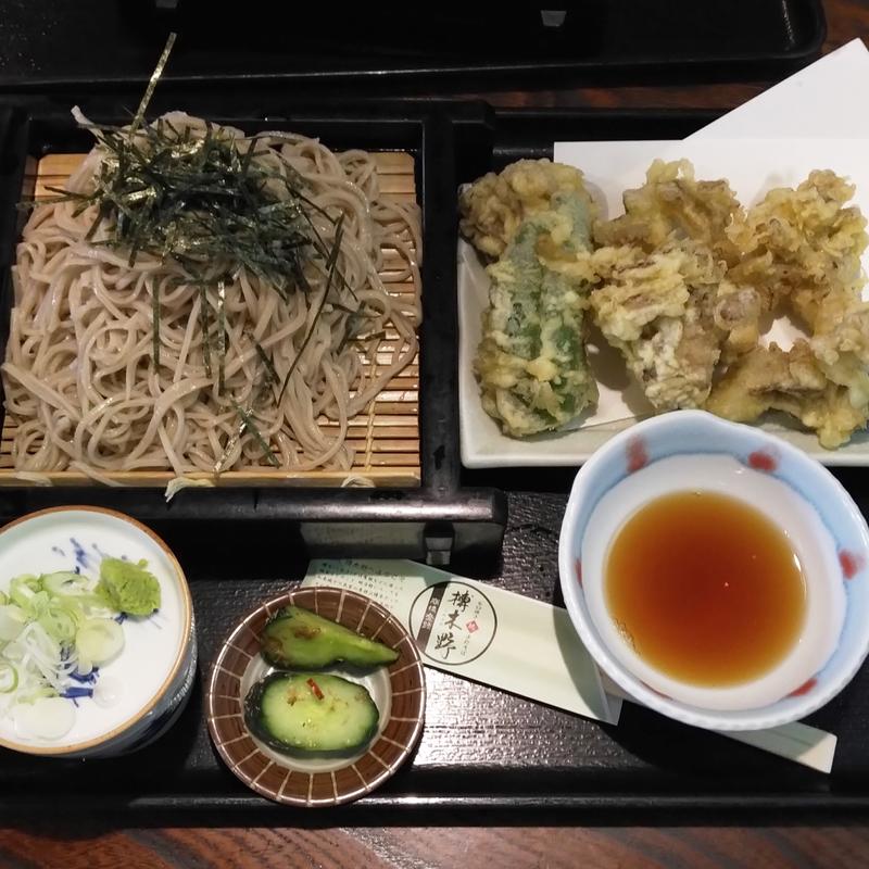 舞茸天ざるそば(榑木野 松本駅舎店)