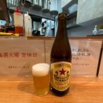 ビンビール(喜多方ラーメン 新じま)