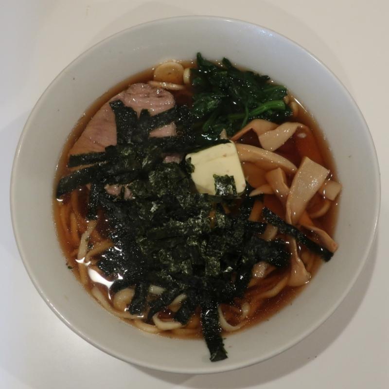 月見らぁめん＆バター(らぁめん しんじゅくほりうち 新橋店)