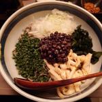 冷やし納豆ぶっかけ蕎麦(麻布十番蕎麦居酒屋 そばごや)