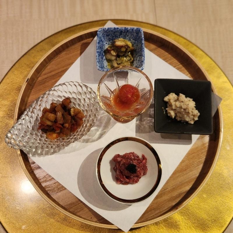 前菜五種盛り合せ(肉寿司 イタリアンバル 閂 心斎橋店)