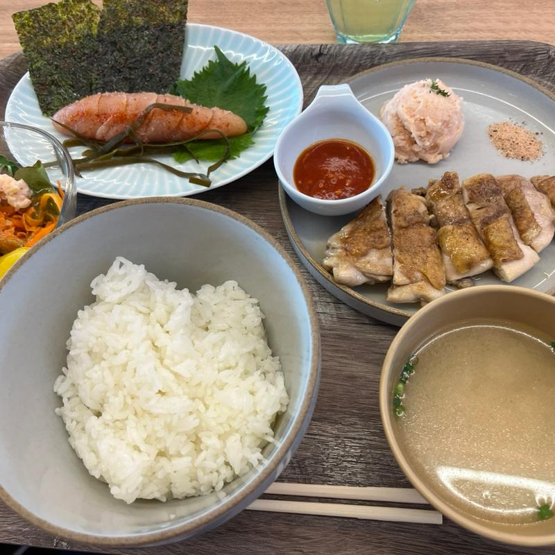 九州産鶏もも鉄板焼き(Yamaya Factory Terrace)