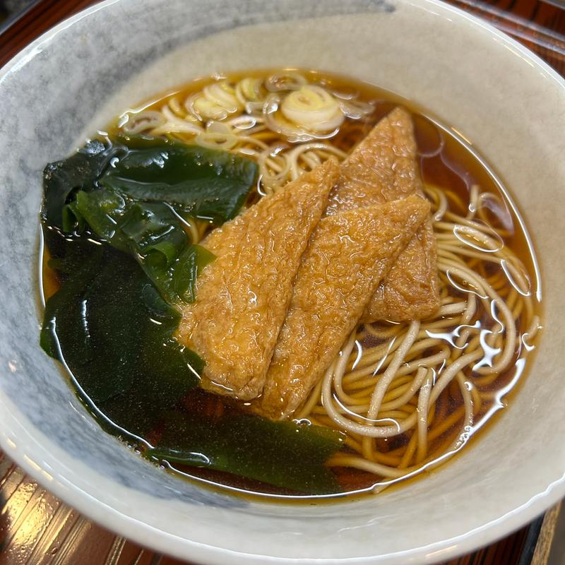 きつねそば(みのがさ本店 お弁当生そばうどん)