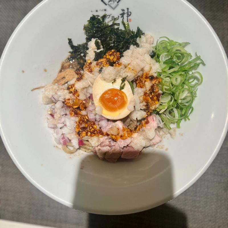 まぜそば(セアブラノ神 壬生本店)