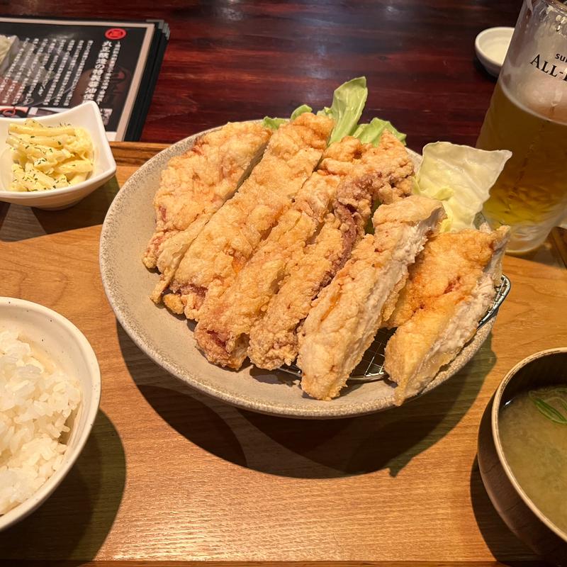 山賊焼定食(松本からあげセンター )