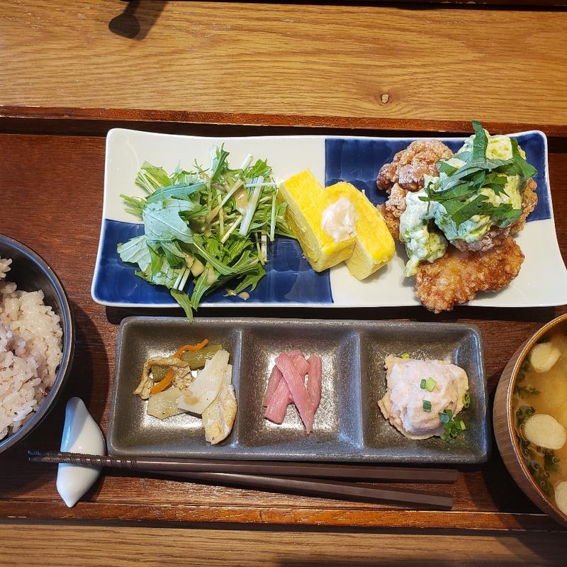 チキンの大葉タルタル南蛮(和カフェ Tsumugi アトレ竹芝店)