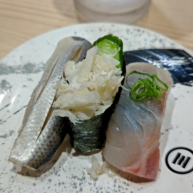 さすけ三貫盛(回転寿司みさき イオンフードスタイル港南台店)