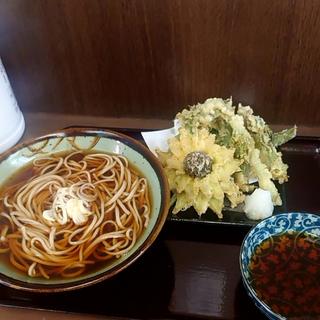 春の山菜天そば(そば切り うちば)