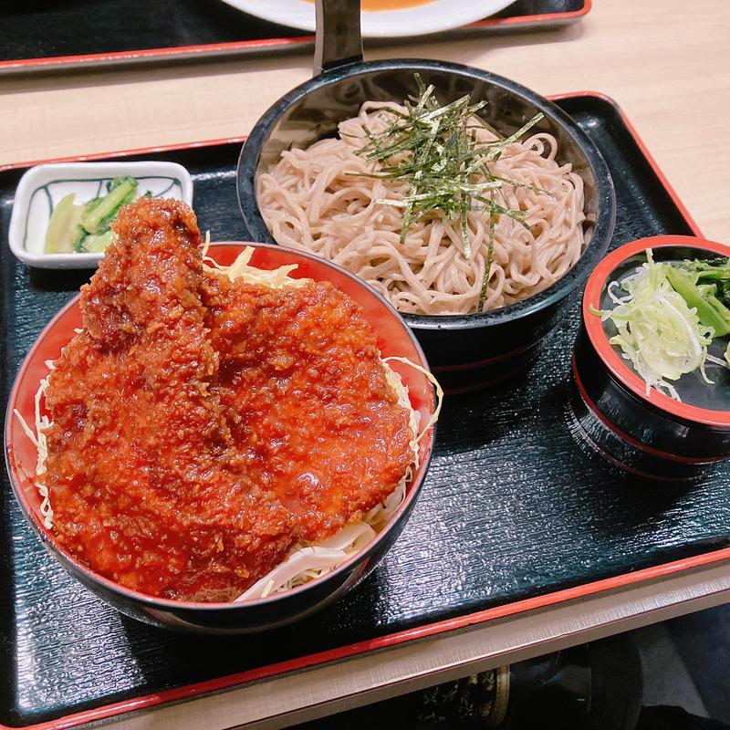ざるそばとミニヒレソースかつ丼セット(明治亭 軽井沢店 )