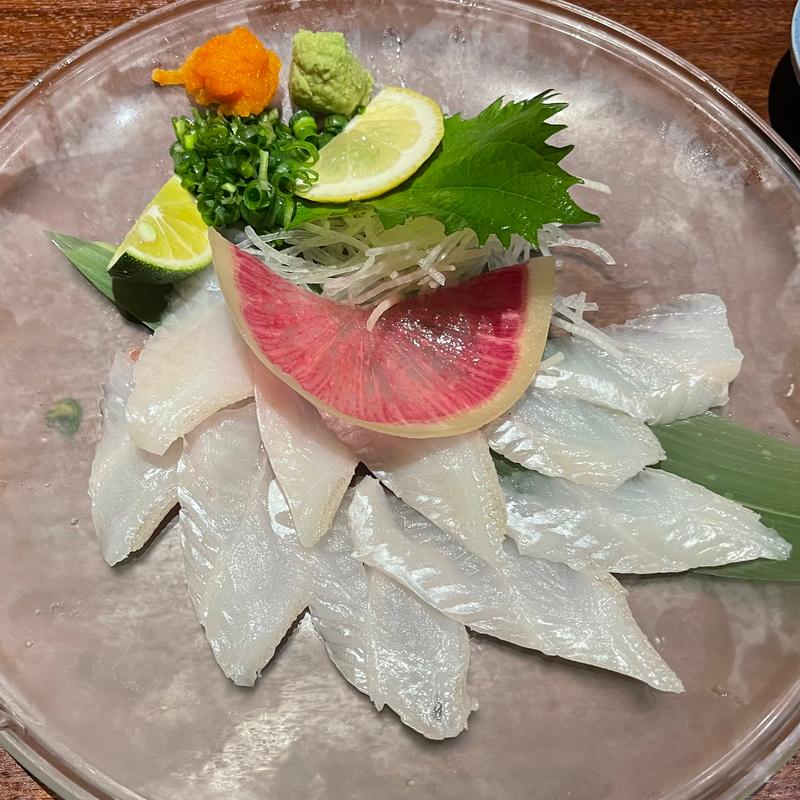 活穴子刺し(大名 つつじ庵)