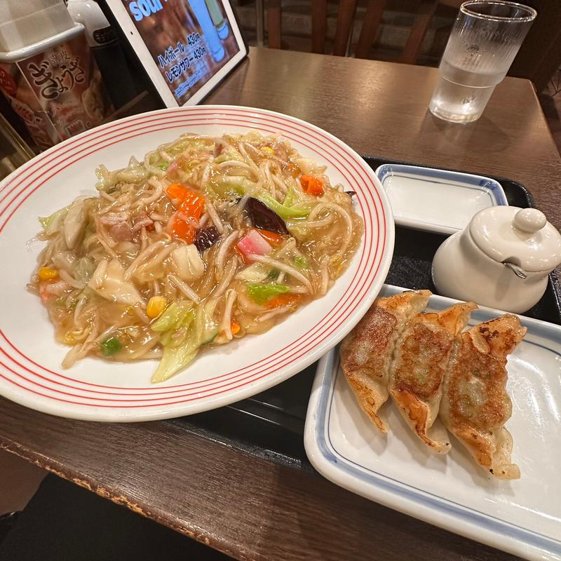 焼き太めん皿うどん(リンガーハット 門前仲町店)