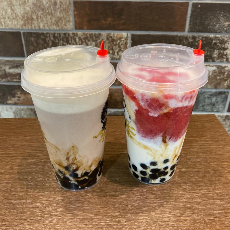 羊一茶2号ミルクティー黒糖タピオカ(羊一茶梅田タピオカ・よういっちゃ・梅田本店)