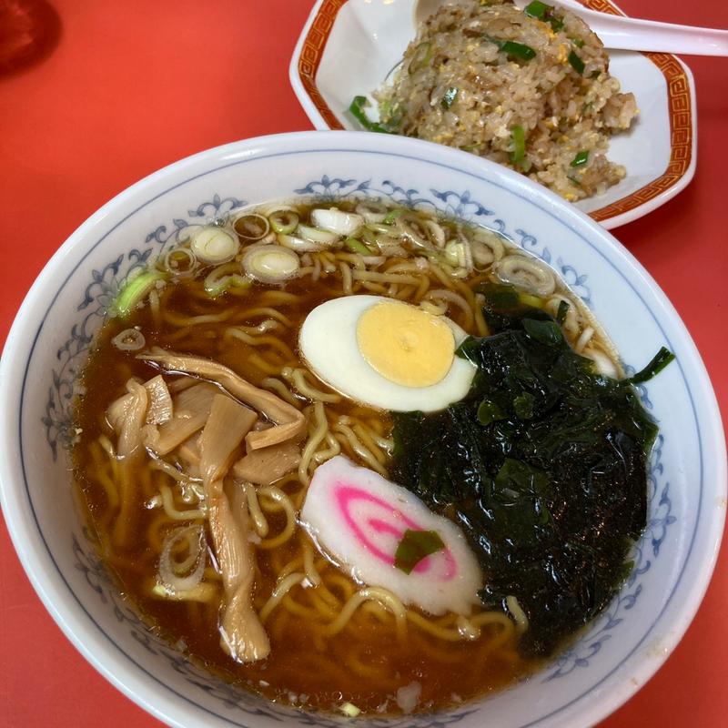 ラーメン+半チャーハンセット(まるご)