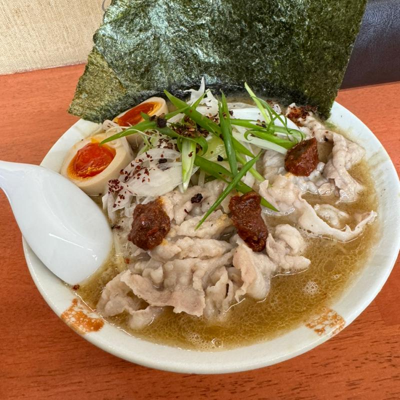 豚三座 鶏白湯(煮玉子 焼きのり)(麺や福々三座)