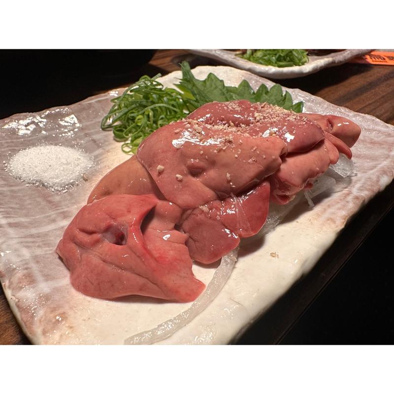 油肝のお造り(姫路やきとり 喜鳥家 飾磨構店)