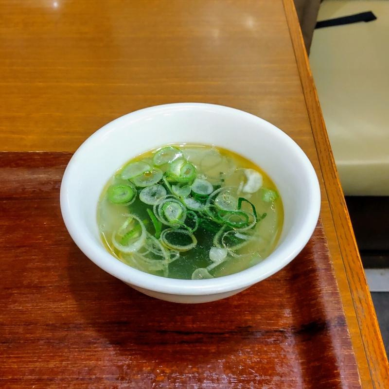 チャーハンスープ(らーめん直久 新宿西口店)