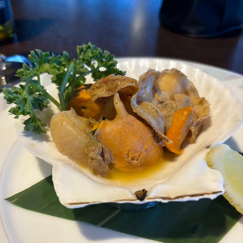 北海道産ほたてのバター焼き(レストラン ジェノバ)