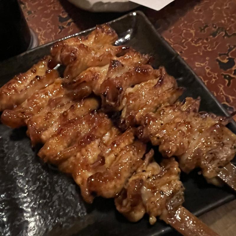 皮タレ串(やきとり五鉄)