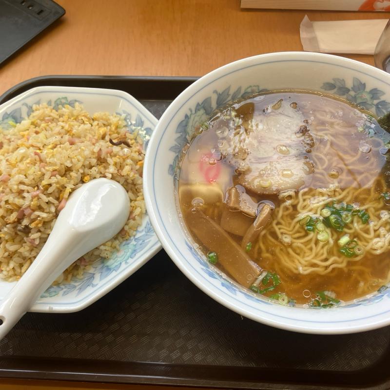 醤油ラーメンチャーハンセット(萬福 )
