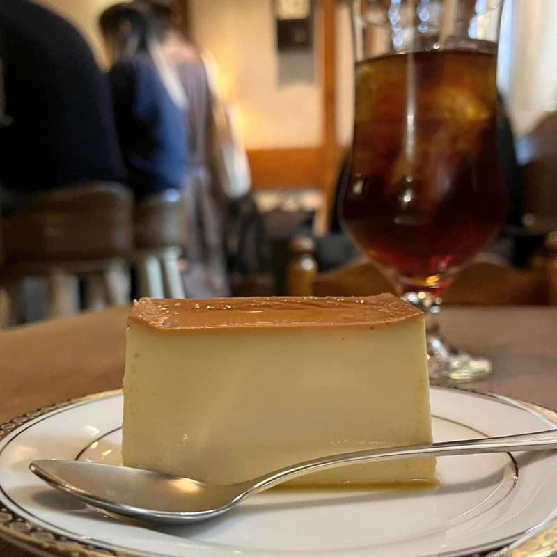 プリン 水出しコーヒー(喫茶サテラ)