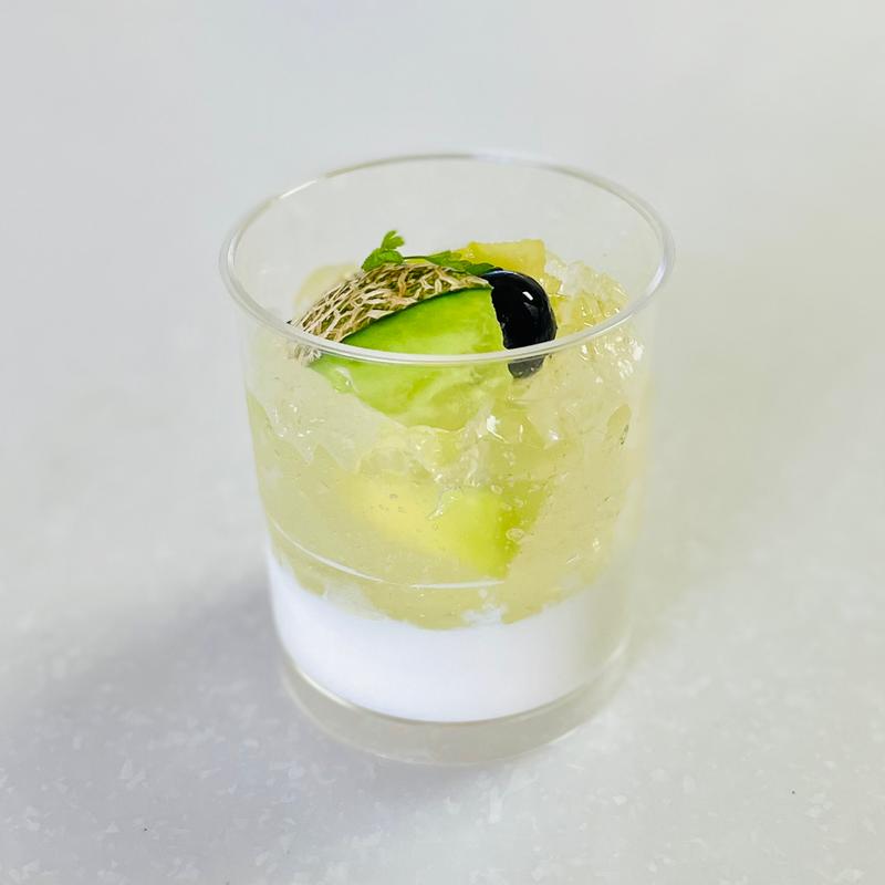 2層仕立てのジュレ　メロン(FLOプレステージュ エキアプレミエ和光店)