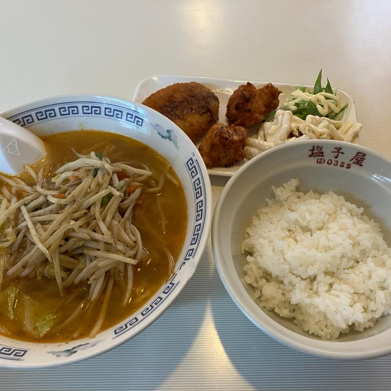 味噌ラーメンBセット(塩子屋食堂 )