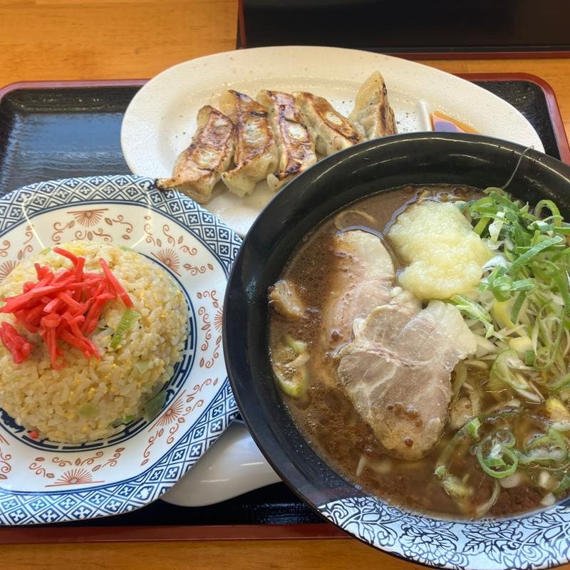 背脂ックチャーハンセット(ゆにろーず日立太田店)