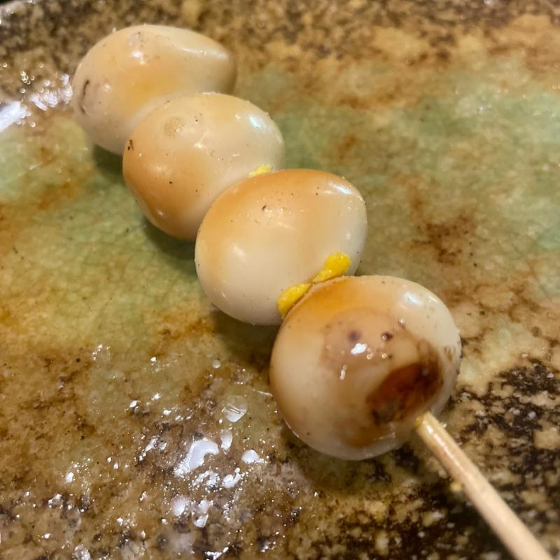 燻製うずら(博多串焼 びんちょうや)