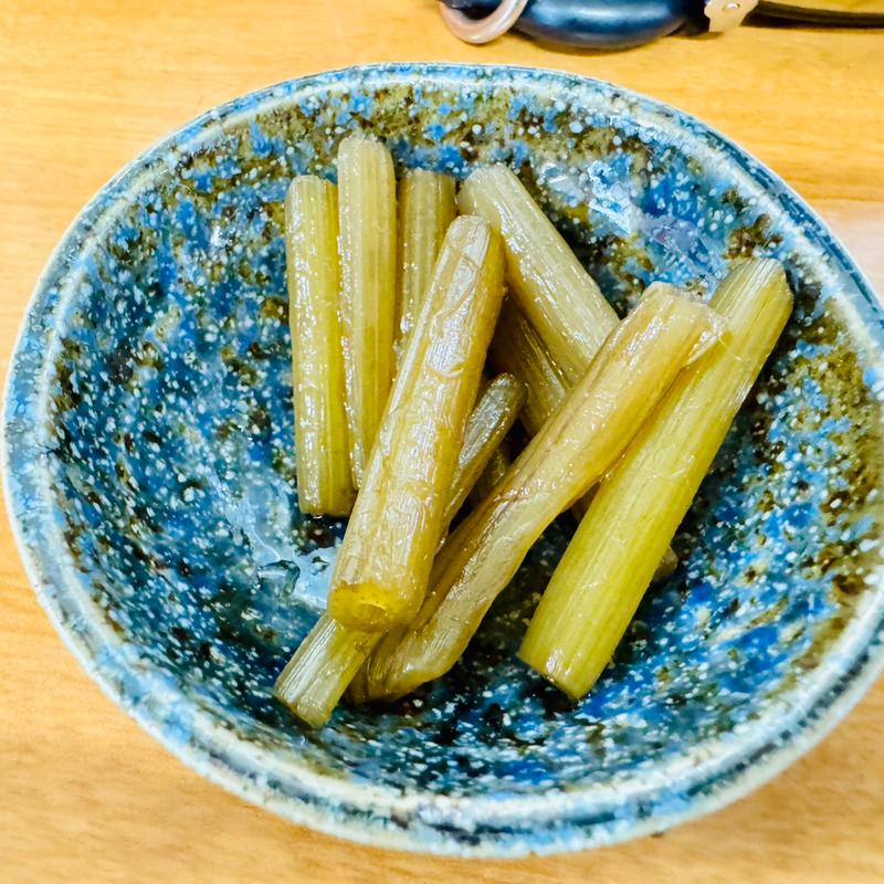 手作り(ふきの煮物)サービス(むじな庵本店)