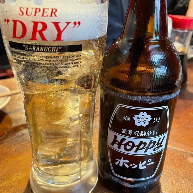 ホッピーセット(もつ焼・煮込み 河内屋 駅前店)