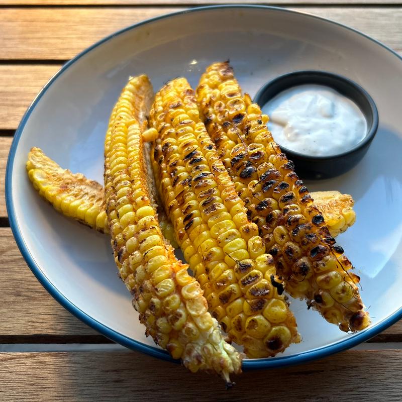Corn Ribs & Ranch Sauce(Charcoal Bay Wine & Grill, Koh Tao, Thailand)