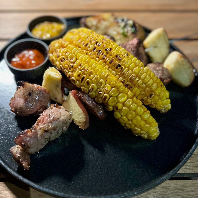 Pork & Apple Kebab(Charcoal Bay Wine & Grill, Koh Tao, Thailand)