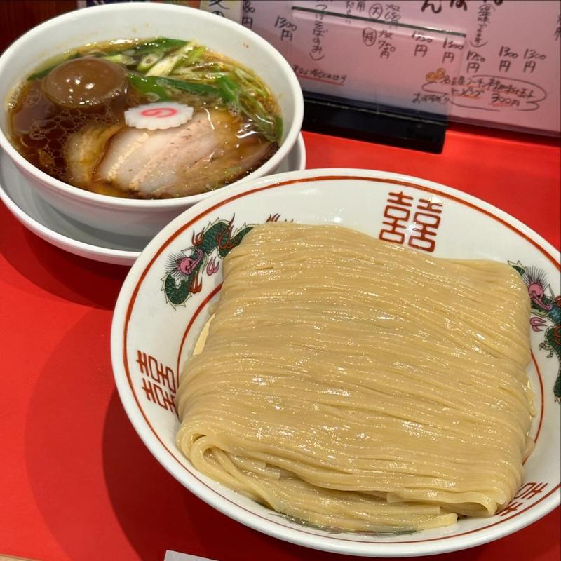 つけそば 大 名古屋コーチン半熟味付玉子(カドヤ食堂 本店 （かどやしょくどう）)