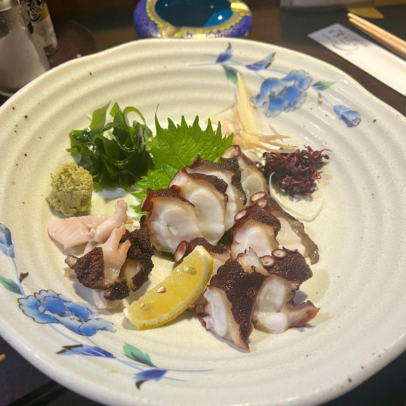 地ものタコ刺(居酒屋ぶらり )