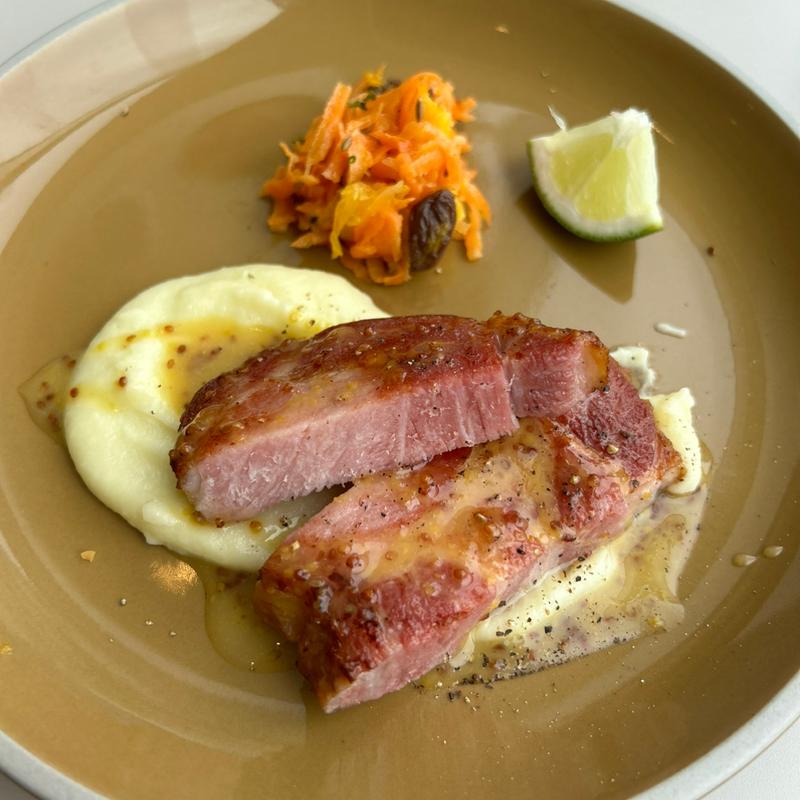 ランチコース　鎌倉ハムステーキ/ハニーマスタード(GARDEN HOUSE MINATOMIRAI ガーデンハウスみなとみらい)