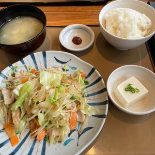 肉野菜炒め定食(やよい軒 堺浜寺店)