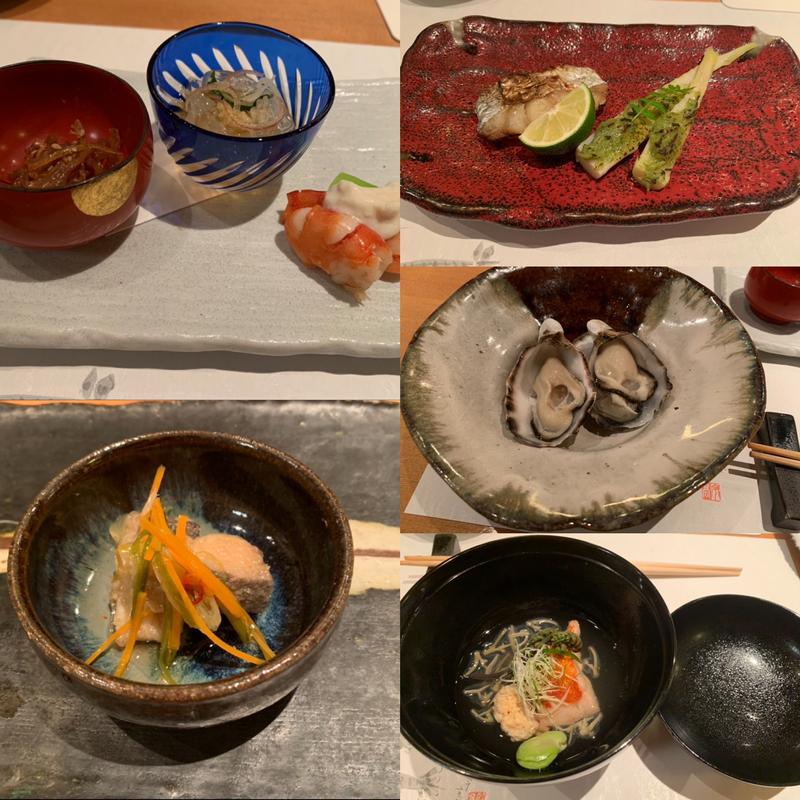 おまかせコース小鉢いろいろ(すし懐石 柿八 )