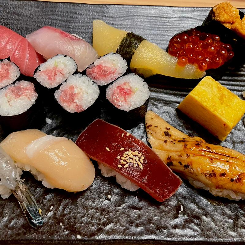 特上にぎり(江戸前がってん寿司 大宮東口店)