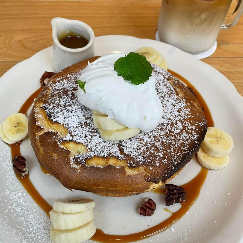 絶品ふわとろチーズパンケーキ キャラメルバナナ(オリジナルパンケーキハウス 吉祥寺店 （The Original PANCAKE HOUSE）)