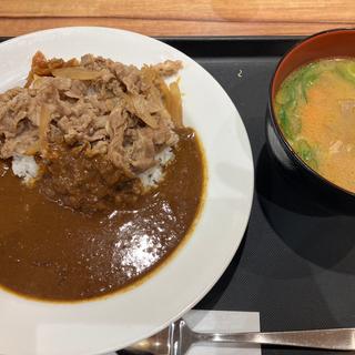 カレギュウ　豚汁セット(松屋 横浜西口店)