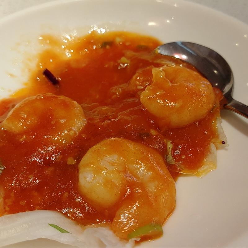 エビチリ(民福北京烤鴨店上野店)