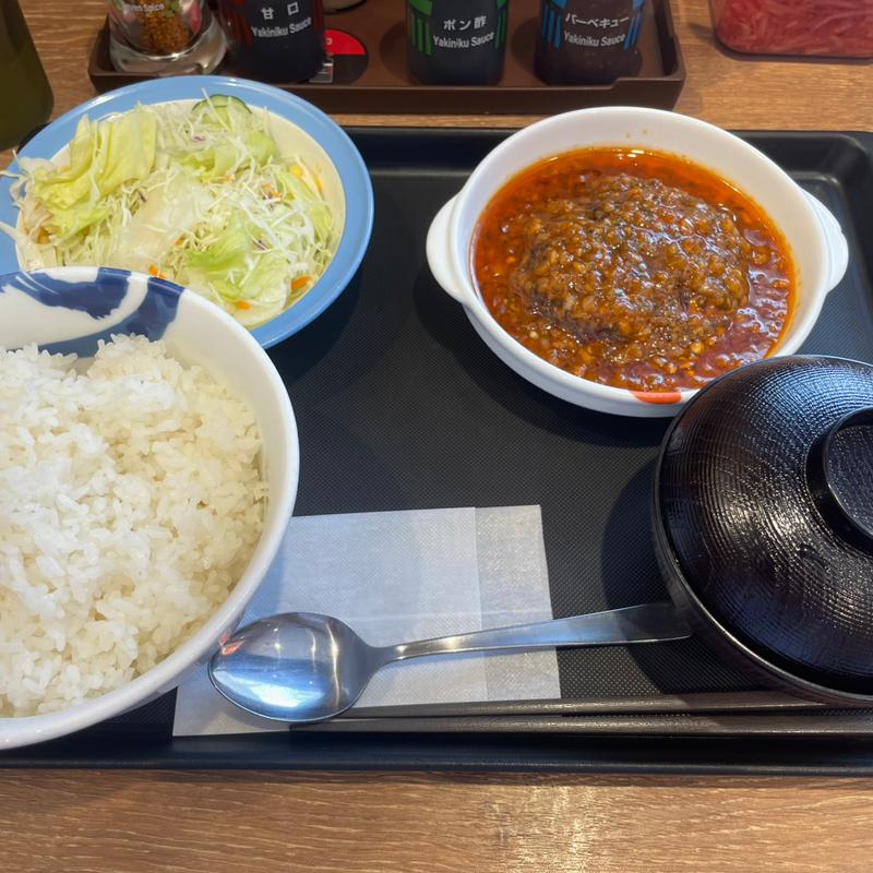 チミチュリハンバーグ定食(松屋 府中本町店)
