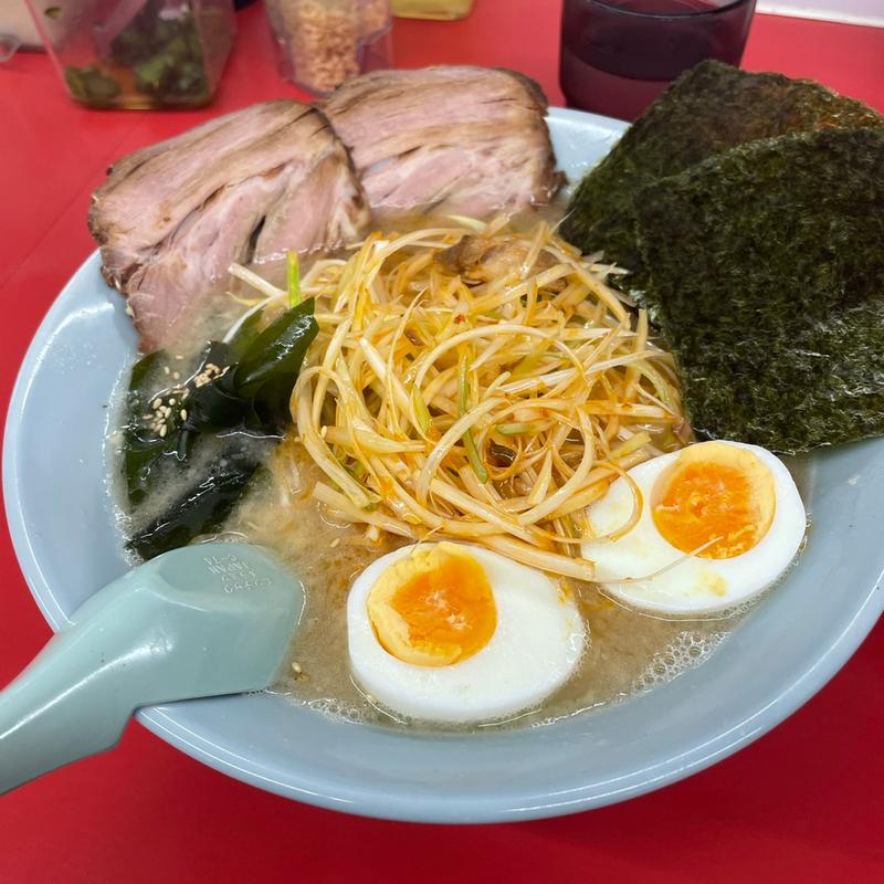ネギラーメン(ラーメンショップ ◯化 市原山木店)