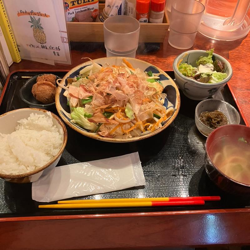 日替わりチャンプルー定食(新垣家 )