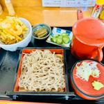そば定食【ミニかき揚げ丼】(むじな庵本店)