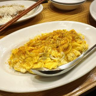 豆腐スクランブルエッグとカラスミ(豆富食堂)